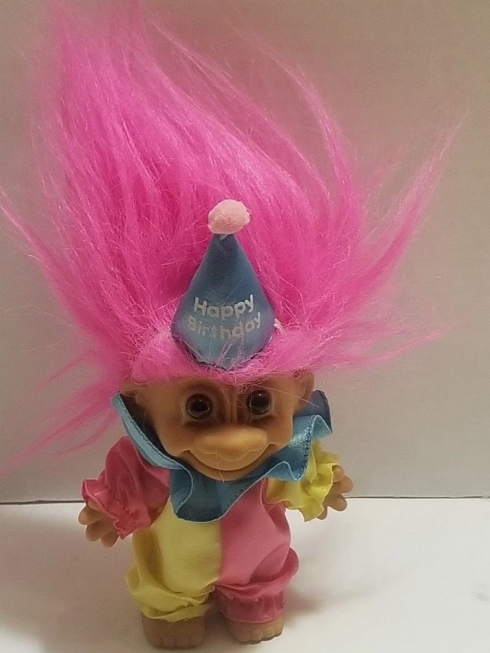 Happy Birthday Troll Doll by Russ Hat Hot Pink Hair